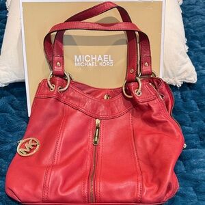 Michael Kors Red Shoulder Bag